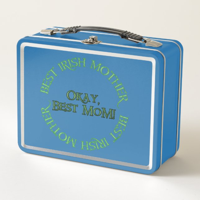 Best Irish Mother blue lunchbox (Vorderseite)