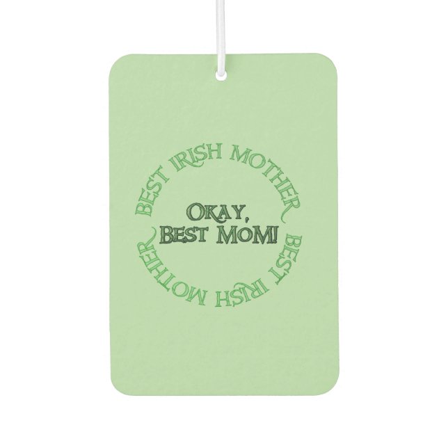 Best Irish Mother green car air freshener Autolufterfrischer (Vorderseite)