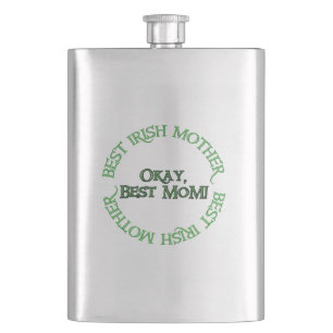 Best Irish Mother klassischer Edelstahlkolben Flachmann