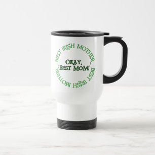 Best Irish Mother white links hand travel mug Reisebecher