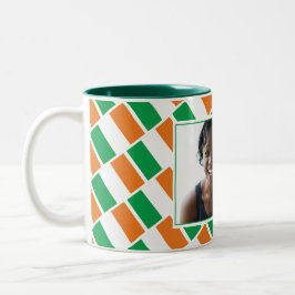 BEST IRISH MUM Foto Zweifarbige Tasse