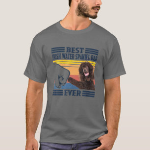 Best Irish Water Spaniel Vater Ever Vintag Pater D T-Shirt