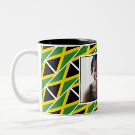 BEST JAMAICAN MAMA Personalisiert JAMAICA Flag Fot Zweifarbige Tasse