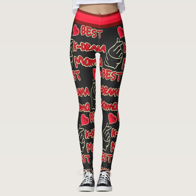 Best K-Drama Mama, Koreanisches Drama-Fangeschenk  Leggings (Vorderseite)