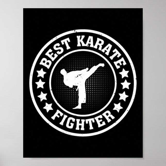 Best Karate Fighter - Karate Fighter Karate Poster (Vorne)