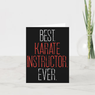 Best Karate Instructor je Martial Arts Teacher S Karte