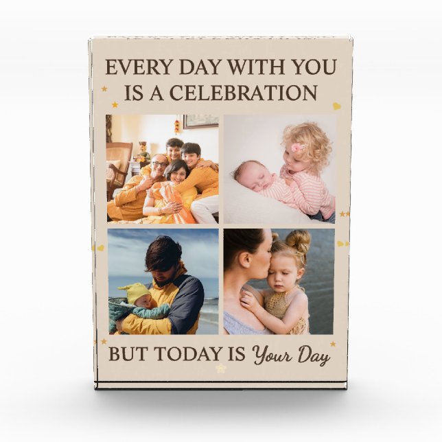 Best Kids Ever – Son & Daughter Photo Block (Vorderseite)