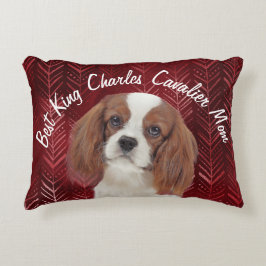 Best King Charles Cavalier Mama Accent Pillow Dekokissen
