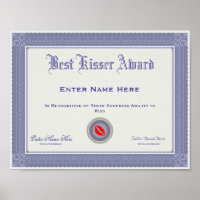 Best Kisser Award Personalisiert