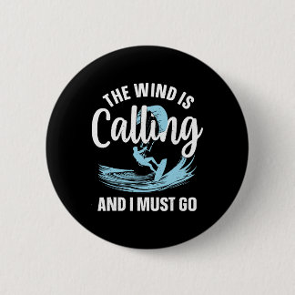 Best Kitesurfing Art For Men Women Kiteboarding Ki Button