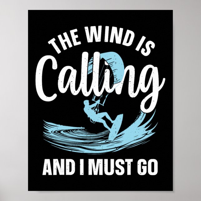 Best Kitesurfing Art For Men Women Kiteboarding Ki Poster (Vorne)