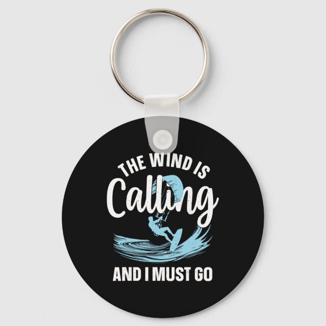 Best Kitesurfing Art For Men Women Kiteboarding Ki Schlüsselanhänger (Vorderseite)