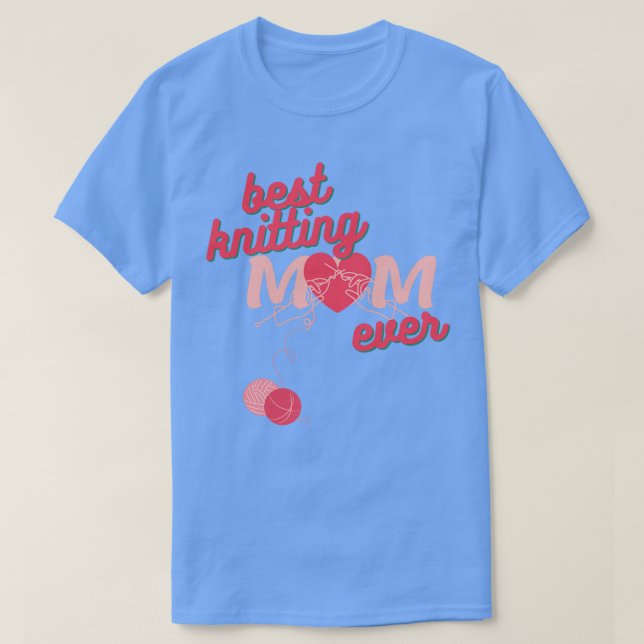 BEST KNITTING MAMA JE71 T-Shirt (Design vorne)