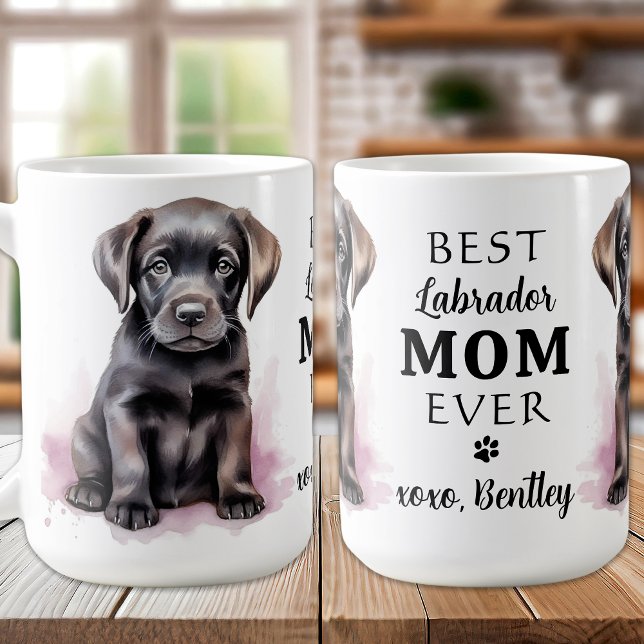 Best LABRADOR MAMA Hund Lover Niedlich Welpe Kaffeetasse (Von Creator hochgeladen)