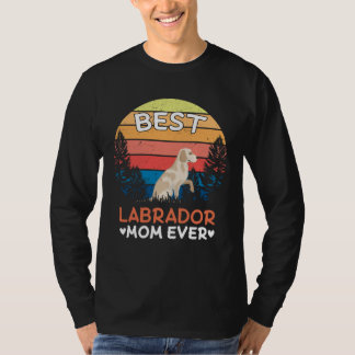 Best Labrador Mom Ever Retro Vintage T-Shirt