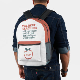 BEST LEHRER-Kundenmonogramm Bedruckter Rucksack