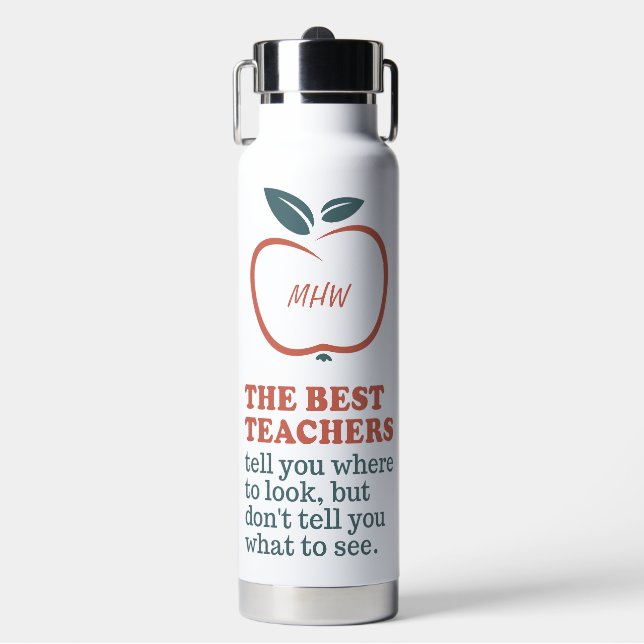 BEST LEHRER-Kundenmonogramm Trinkflasche (Vorderseite)