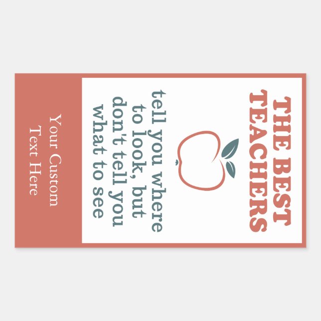 BEST LEHRER-Sonderaufkleber Rechteckiger Aufkleber (Vorderseite)