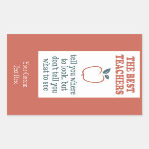 BEST LEHRER-Sonderaufkleber Rechteckiger Aufkleber