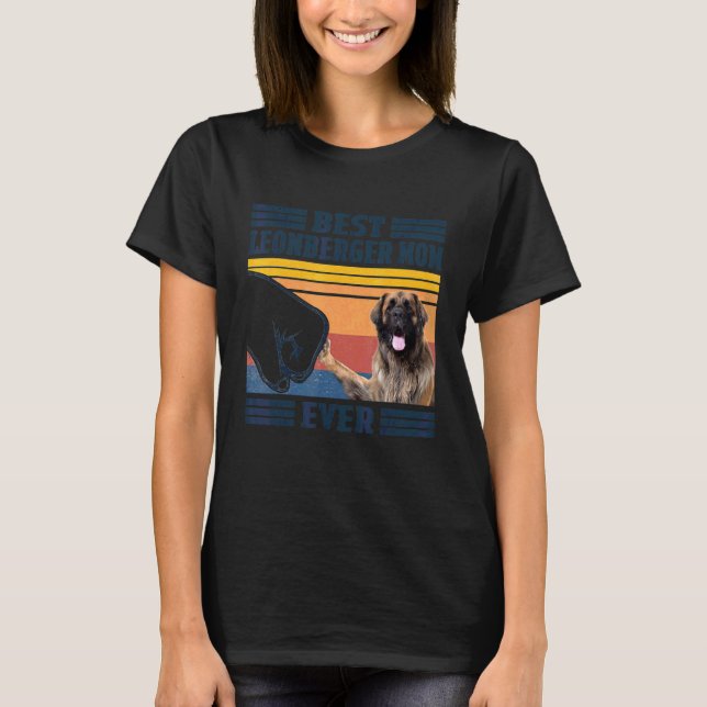 Best Leonberger Mama Ever Dog Mama Mütter T-Shirt (Vorderseite)