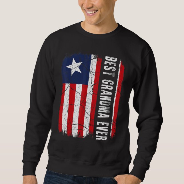 Best Liberian Grandma Ever Liberia Flag Mother's D Sweatshirt (Vorderseite)