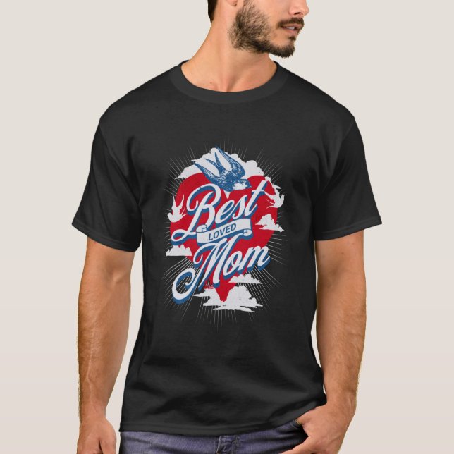 BEST LIEBTE MAMA AM WELTMuttertag T-Shirt (Vorderseite)