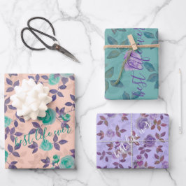 Best life ever text Customize Geschenkpapier Set