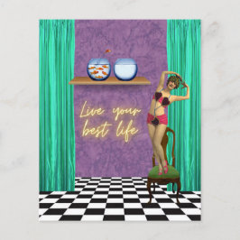 Best Life Funky Vintag Kitsch Scrapbook Paper