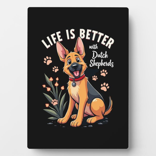 Best life with Dutch Shepherd Tank Top Fotoplatte (Vorderseite)