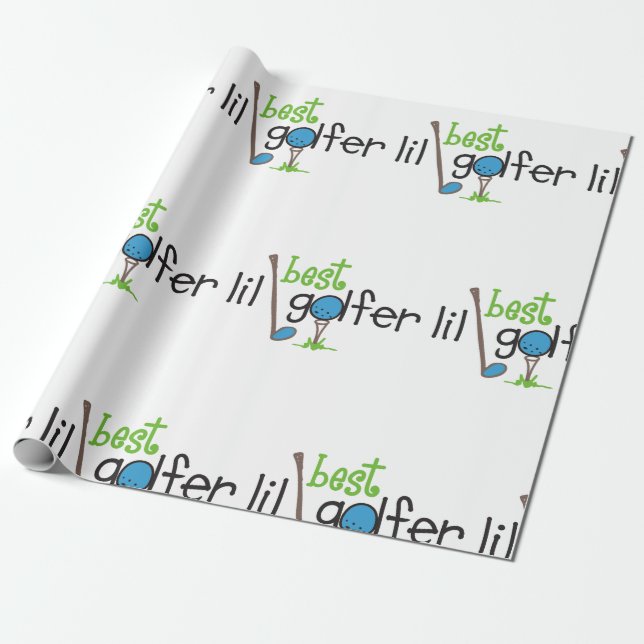 Best Lil Golfer Geschenkpapier (Ungerollt)