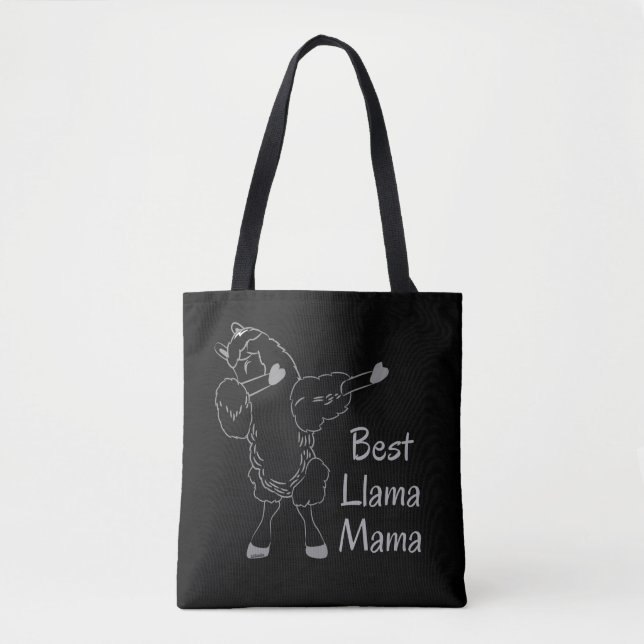 BEST LLAMA MAMA lustige Geschenkidee für Mutter (Vorderseite)