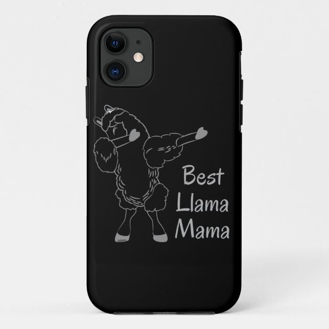 BEST LLAMA MAMA lustige Geschenkidee für Mutter Case-Mate iPhone Hülle (Rückseite)