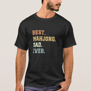 Best Mahjong Vater Ever Vatertag Funny Mahjong T-Shirt