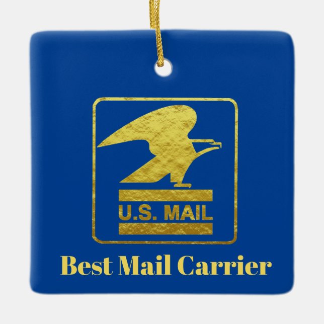 Best Mailman Christmas Ornament (Vorderseite)