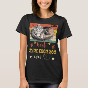 Best Maine Coon Mama Ever Funny Cat Mama Cat Mutte T-Shirt