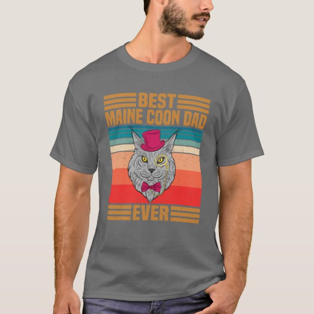 Best Maine Coon Vater je T-Shirt (Vorderseite)
