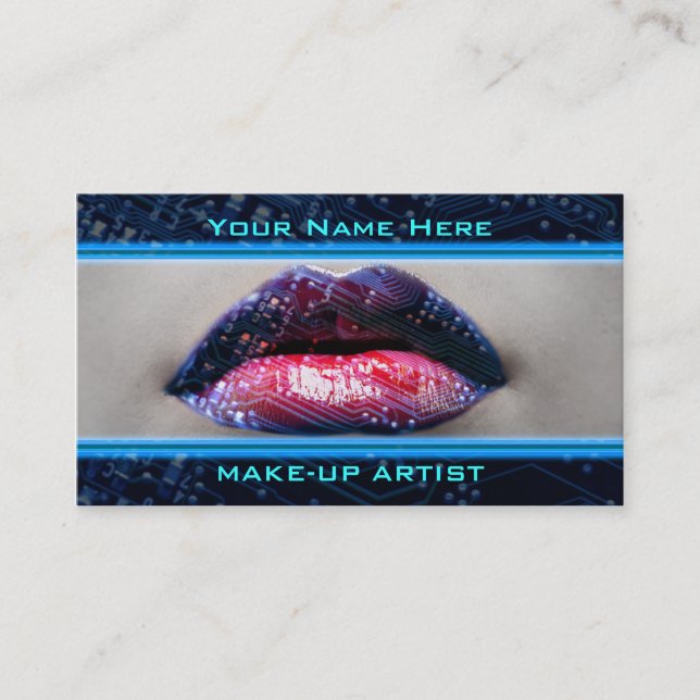 Best Make-up Technology Business Cards Visitenkarte (Vorderseite)