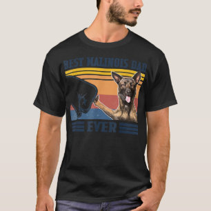 Best Malinois Dad Ever Vintage Father Day Christm T-Shirt