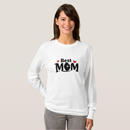 Best Mama Art Heartfelt Typografy Design T-Shirt