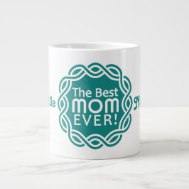 BEST MAMA benutzerdefinierte Monogramm-Tasse Jumbo-Tasse