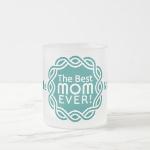BEST MAMA benutzerdefinierte Monogramm-Tasse Mattglastasse