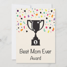 Best Mama Ever Award Feiertagskarte