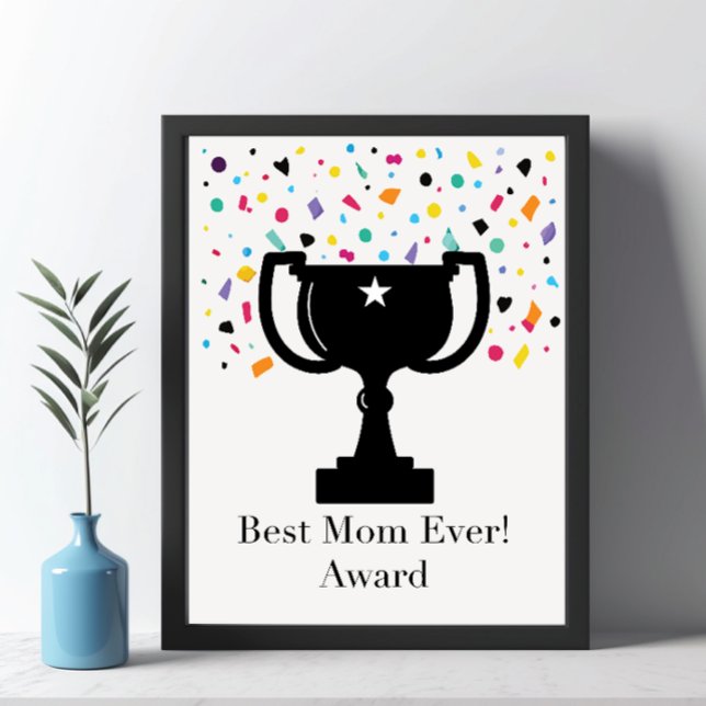Best Mama Ever Award Poster (Von Creator hochgeladen)