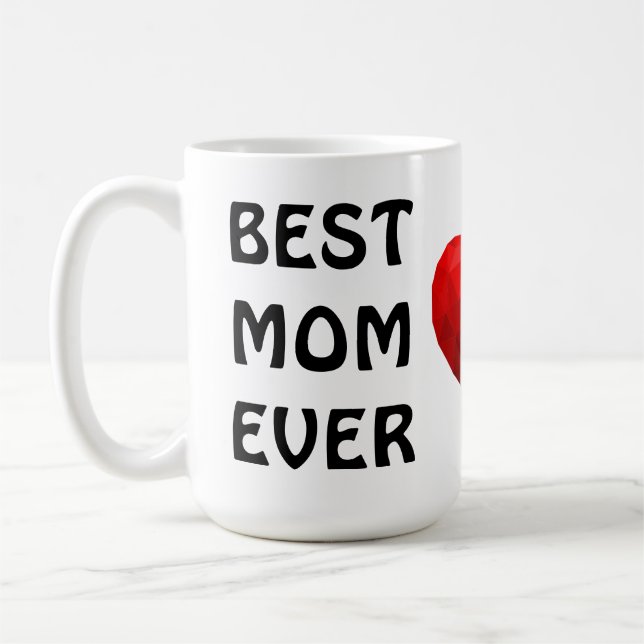 Best Mama Ever Heart Liebe Mama Tasse Muttertag (Links)