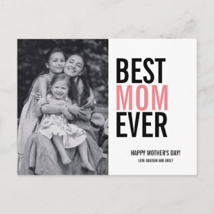 Best Mama Ever Mother Day Foto Postkarte