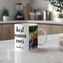 Best Mama Ever Personalisiert Mütter Day Foto Kaffeetasse
