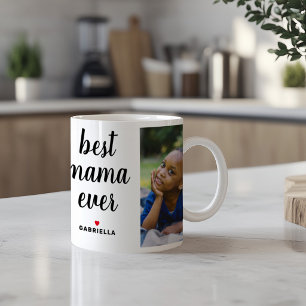Best Mama Ever Personalisiert Mütter Day Foto Kaffeetasse