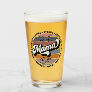 Best Mama Ever, Retro Best Mama Ever, Mama Geschen Glas