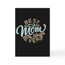 Best Mama Ever Word Art Mother Day Card
