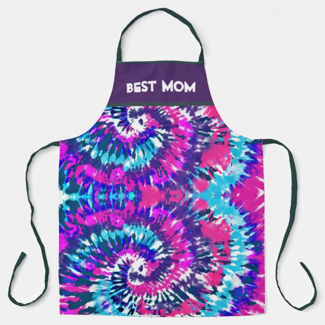 BEST MAMA FARBIGE ABSTRAKTE KRAWATTE-DYE-DESIGN SCHÜRZE (Vorderseite)